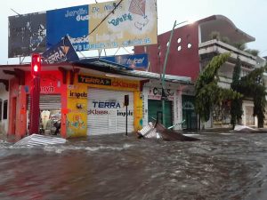 Intensa lluvia causa afectaciones en Tapachula 