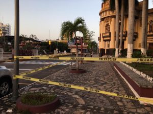 Nuevamente se acordonan los parques del centro de Tapachula