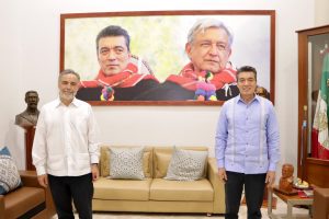 Se reúne Rutilio Escandón con el Presidente Nacional de Morena