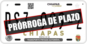 Amplía Secretaría de Hacienda el plazo para realizar canje de placas 2020 en Chiapas