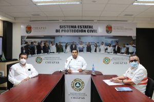 Comité Estatal de Emergencias de Chiapas se declara en sesión permanente ante pronóstico de lluvias intensas