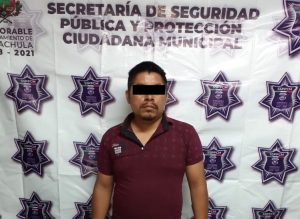 Policía Municipal de Tapachula detiene a sujeto golpeador de mujeres
