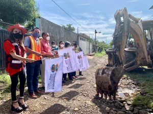 En marcha obra de pavimentación en colonia Lázaro Cárdenas de Tapachula
