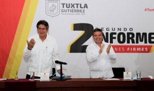 “Tuxtla avanza y avanza muy bien” Ismael Brito Mazariegos en el Segundo Informe de Carlos Morales 