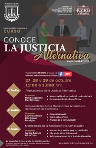 Invita Poder Judicial al curso Conoce la Justicia Alternativa