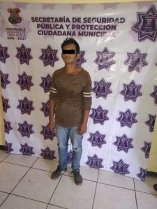 Policía de Tapachula detiene a sujeto por robo