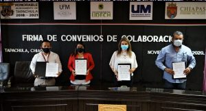 Ayuntamiento de Tapachula firma convenio de colaboración con universidades privadas