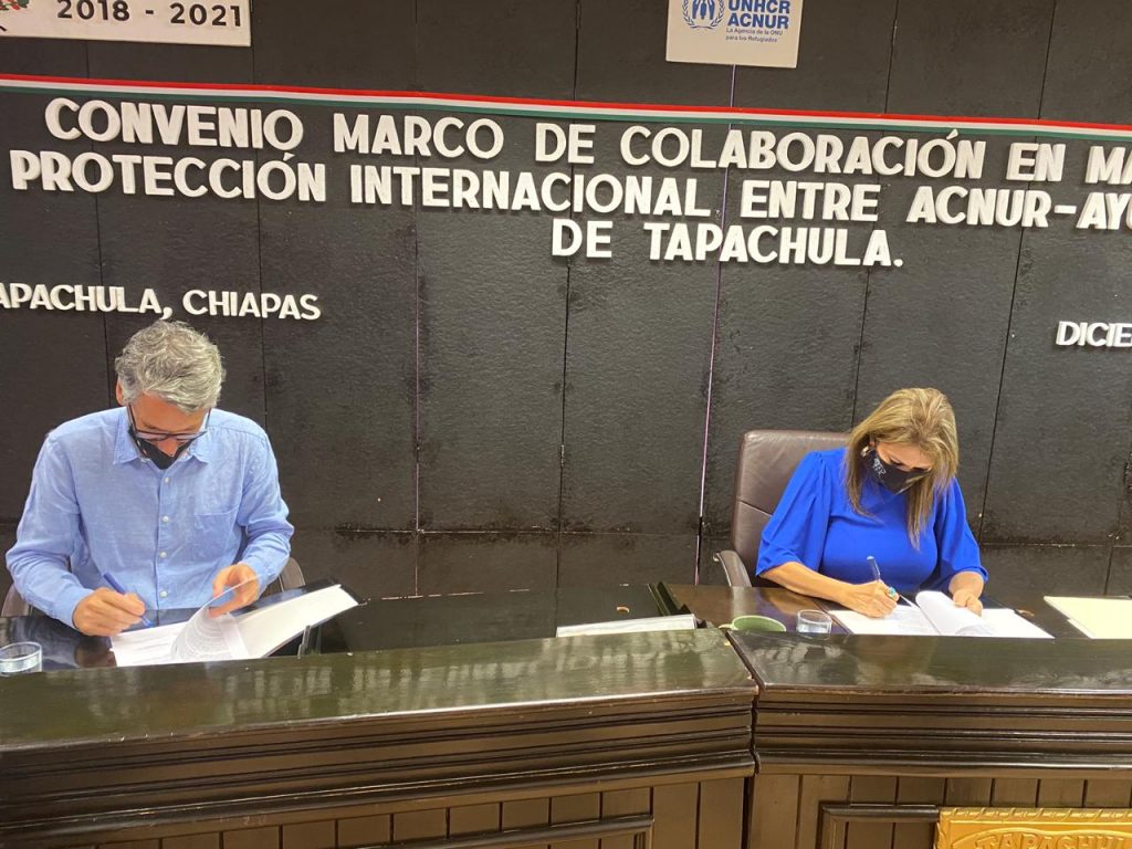 Ayuntamiento de Tapachula y ACNUR firman acuerdo de colaboración para protección e integración de las personas refugiadas