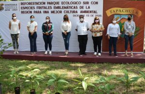Con especies frutales Ayuntamiento de Tapachula reforesta parque ecológico