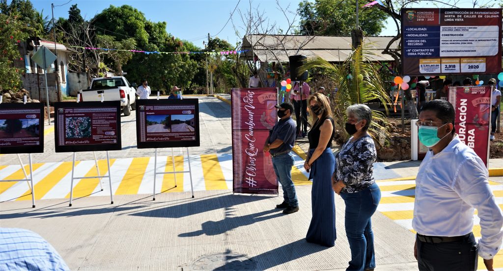 En colonia Linda Vista, inaugura Ayuntamiento de Tapachula obra de pavimentación de calles