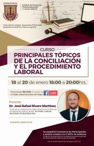 Invita Poder Judicial a curso gratuito en materia Laboral