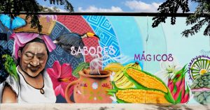 Mural “Sabores Mágicos “ en honor a la gastronomía zoque-tuxtleca”