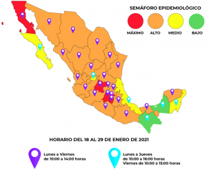 SAT informa los horarios de atención de las próximas semanas