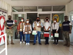 Despliegan brigadas de Fuerzas Armadas para aplicación de vacunas a personal de salud en Chiapas