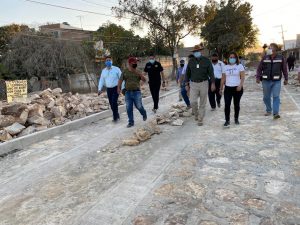 En Tuxtla, Carlos Morales supervisa avances de obras en San José Terán