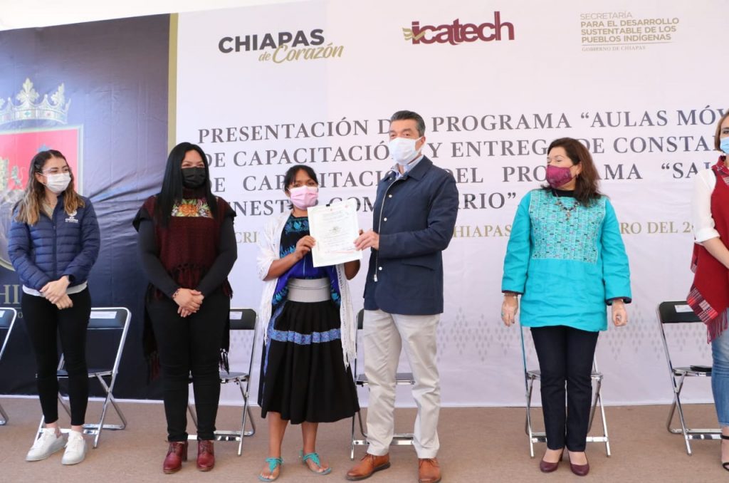 Gobierno de Chiapas pone en marcha Aulas Móviles de Capacitación en comunidades rezagadas