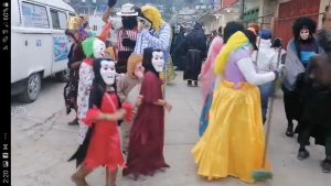 Reaparece carnaval mestizo en El Bosque