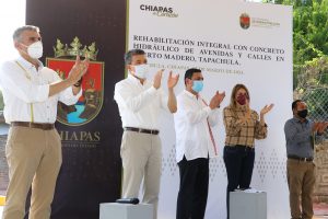 Inauguran calles en Puerto Madero, Tapachula
