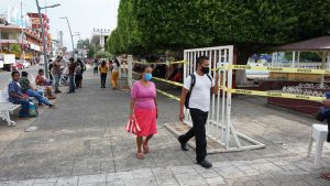PC de Tapachula realiza ajustes en acordonamiento de parques