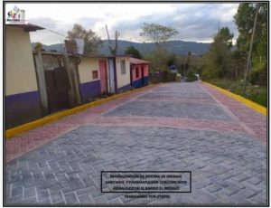 En Jitotol concluyen pavimentación de calle en el barrio El Refugio