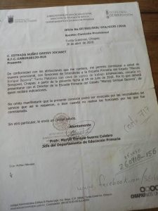 Intendente interino pide cumplimiento de pago a la Secretaría de Educación