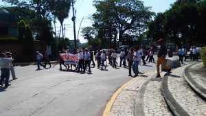 Poca participación en Tapachula en la marcha estatal realizada por la Dignidad en MORENA 
