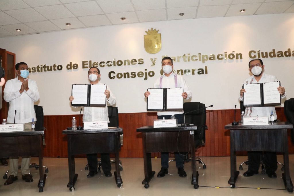 En Chiapas realizan firma de Pacto de Civilidad para el Proceso Electoral Ordinario 2021