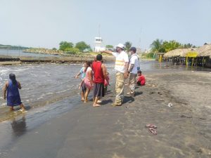 En Tapachula PC exhorta a evitar actividades de pesca y entretenimiento por mar de fondo
