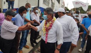 Exitosa caminata de Carlos Morales en Las Granjas