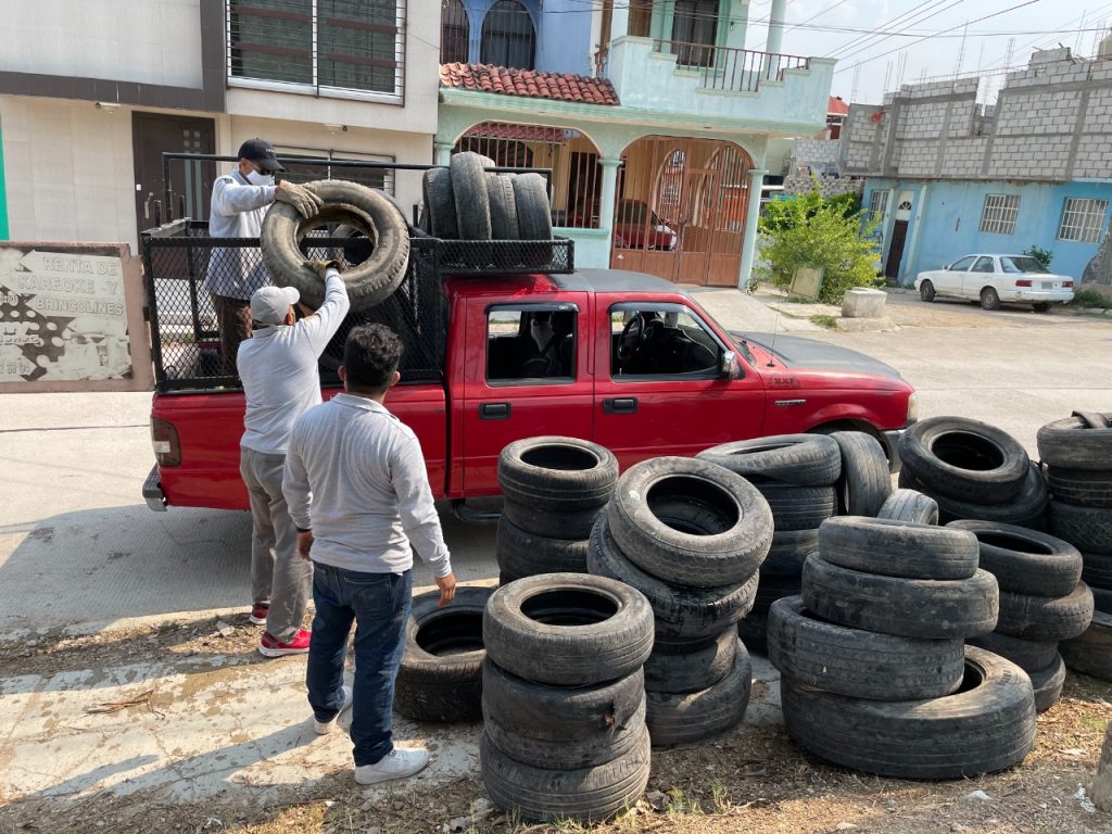 Inicia recolección de llantas usadas en Tuxtla para prevenir enfermedades por vectores