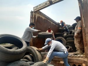 Mediante jornada se logró la recolección de más de 7 mil llantas para su destrucción en Tuxtla