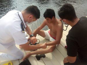 Otra persona rescatada por la Marina en Playa Linda, Puerto Chiapas