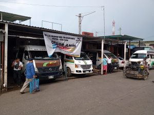 Terminal de transporte foráneo en Tapachula provoca caos vial en Mercado San Juan 