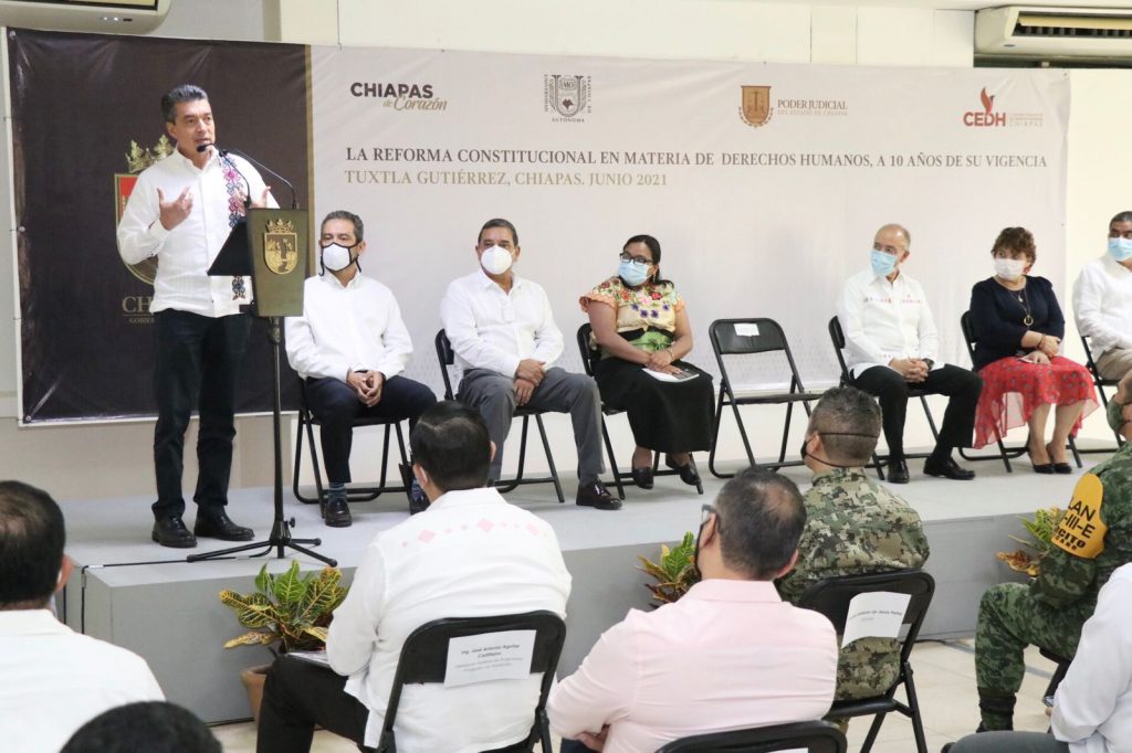 Chiapas avanza con pasos firmes en materia de respeto a los derechos humanos Rutilio Escandón