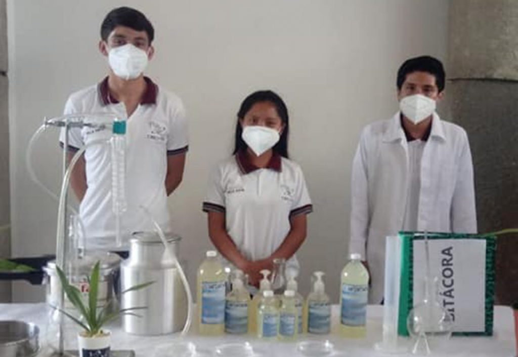 Crean estudiantes del Cecyte Chiapas gel antibacterial natural con base de Saponina Esteroidal