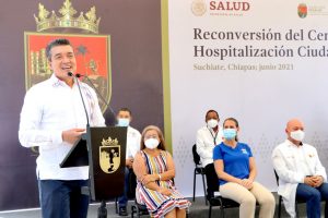 En Suchiate, inaugura Rutilio Escandón la reconversión del Centro de Salud con Hospitalización
