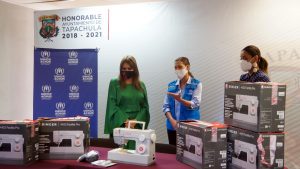 ACNUR donó máquinas de coser al Ayuntamiento de Tapachula