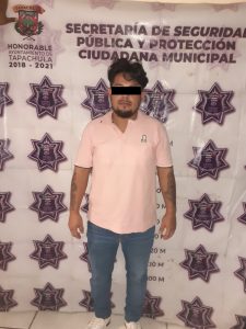 Detenido en el norte de Tapachula por mano lisa