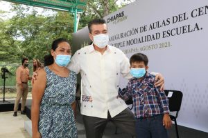 En Palenque, inaugura Rutilio Escandón rehabilitación del Centro de Atención Múltiple Modalidad Escuela