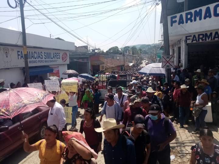 Habitantes de Simojovel exigen seguridad 