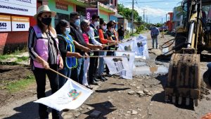 Inician pavimentación de calles en la colonia Emiliano Zapata de Tapachula