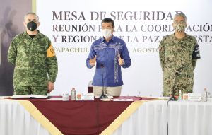 Participa Rutilio Escandón en la Mesa de Seguridad Federal encabezada por el presidente AMLO