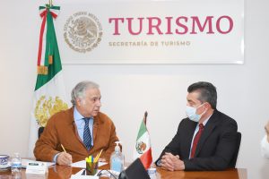 Se reúne Rutilio Escandón con el Secretario de Turismo, Miguel Torruco