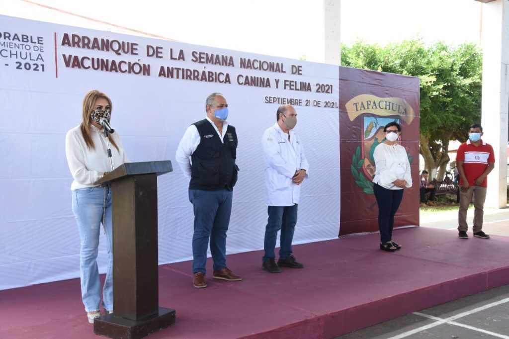 Arranca Semana Nacional de Vacunación Antirrábica Canina y Felina en Tapachula