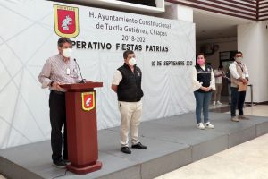 Se sumará PC Municipal a resguardo de actividades protocolarias no masivas por Fiestas Patrias en Tuxtla
