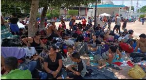 Caravana de migrantes llegó a Escuintla, refieren cacería de alta intensidad del INM 