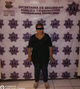 Policías Municipales de Tapachula detienen a centroamericana por el delito de robo
