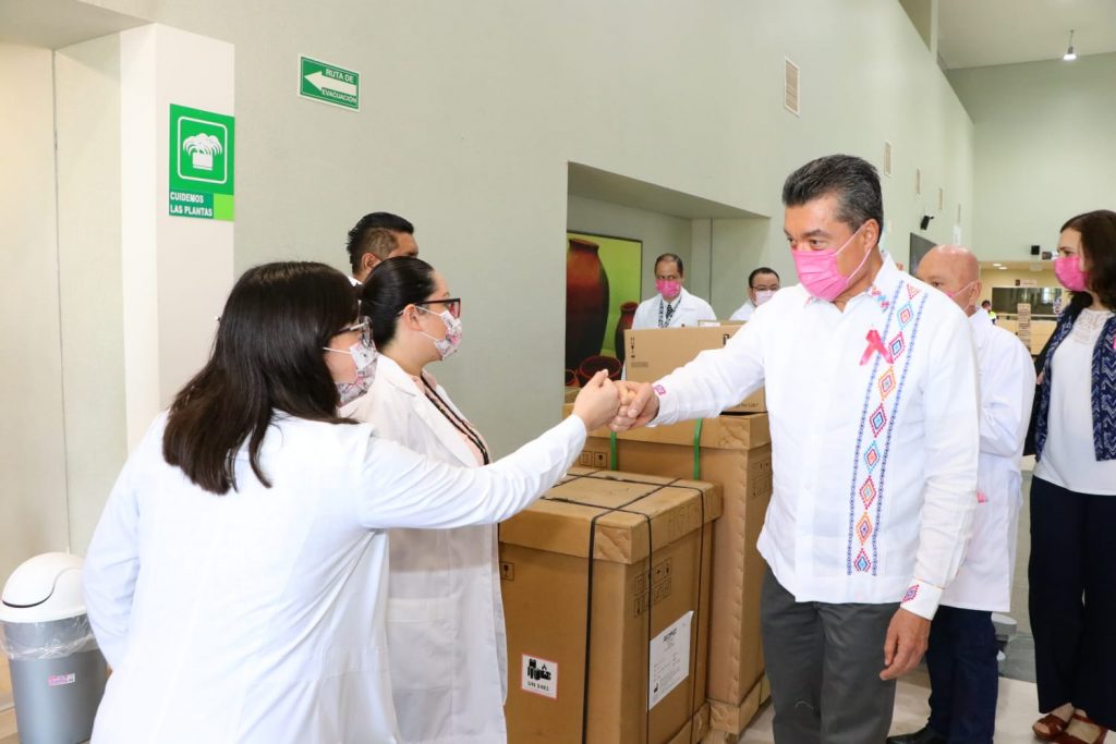 Rutilio Escandón arranca la campaña “Mes de Sensibilización sobre el Cáncer de Mama 2021”