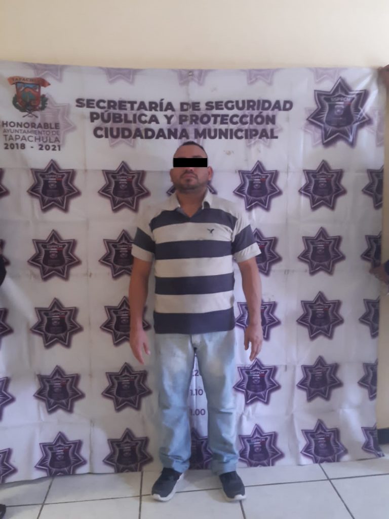 Lo pusieron a disposición de las autoridades por violencia familiar en Tapachula