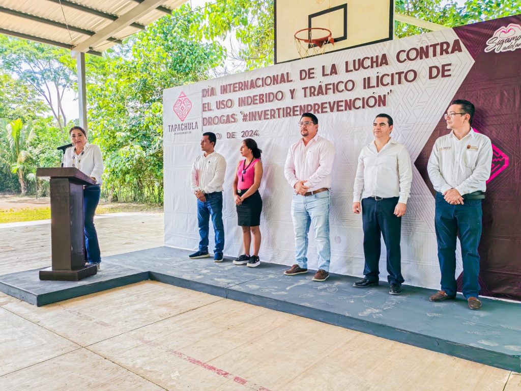 Ayuntamiento conmemora Día Internacional Contra Uso de Drogas en escuela secundaria